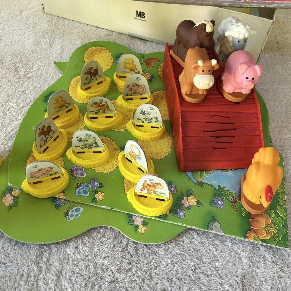 1996 Milton Bradley Farm Families Electronic Match Game WORKS 🐷Complete!